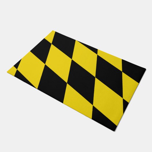 Deurmat met vlag van München (Schuin)