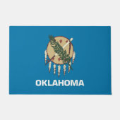 Deurmat met vlag van Oklahoma State, USA (Voorkant)