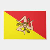 Deurmat met vlag van Sicilië (Voorkant)