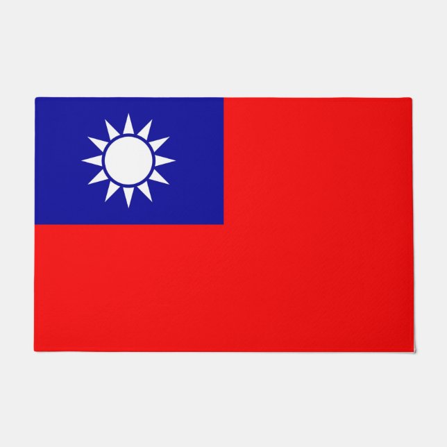 Deurmat met vlag van Taiwan (Voorkant)