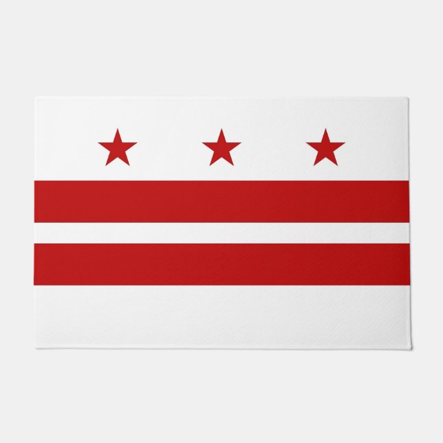 Deurmat met Vlag van Washington DC, VS (Voorkant)