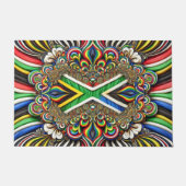 Deurmat met Zuid-Afrikaanse kleuren ontwerp (Voorkant)