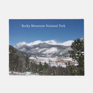 Deurmat van het nationale park Rocky Mountain