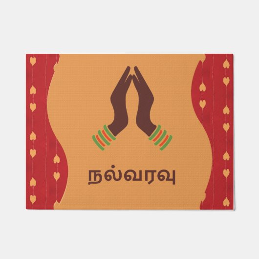 Deurmat - Welkom - tamil (Voorkant)
