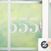 Deurnummer Raamsticker (Huis)