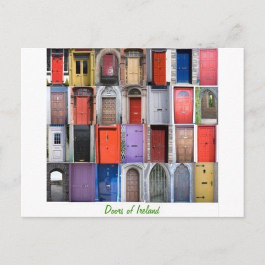 deuropening in Ierland Briefkaart (Voorkant)