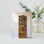 Deuropslag naar thuisbibliotheek briefkaart (Staand voorkant)