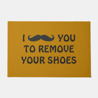 Deurplaat - MUSTACHT U Deurmat