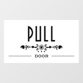 Deurteken, Raamsticker (Vel)