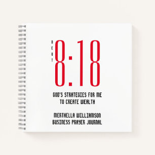 DEUT 8v18 Gepersonaliseerd Zakelijk Gebedsjournaal Notitieboek