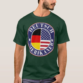 DeutchAmerikaner Duitse Amerikaanse Badge Duitslan T-shirt
