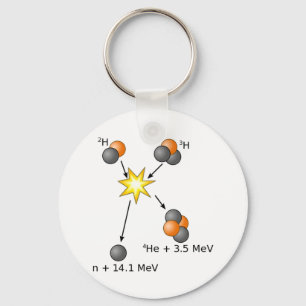 Deuterium Tritium Fusie Sleutelhanger