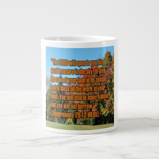 Deutéronome 28:12 WEBU Mug (Devant)