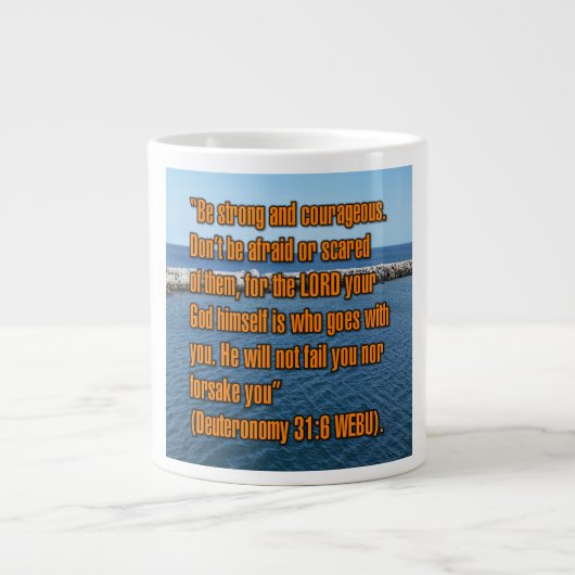 Deutéronome 31:6 WEBU Mug (Devant)
