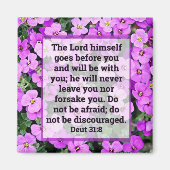 Deutéronome 31:8 Magnet (Devant)