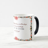 Deutéronome 31:8, 'N'ayez pas peur' Mug Florale (Devant droit)