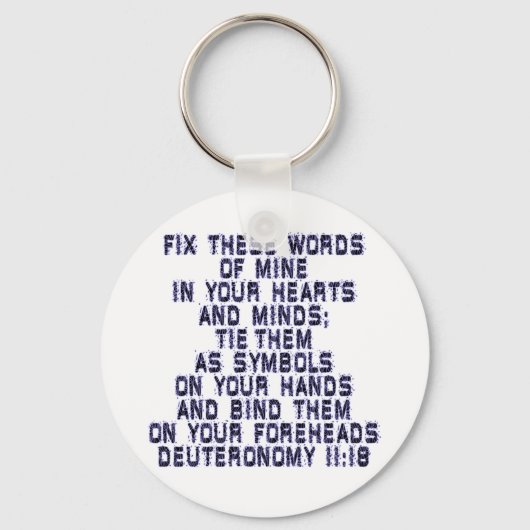 Deuteronomie 11:18 sleutelhanger (Voorkant)