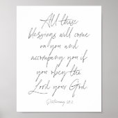 Deuteronomie 28:2 poster (Voorkant)