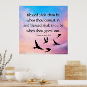 Deuteronomie 28:6 poster (Keuken)