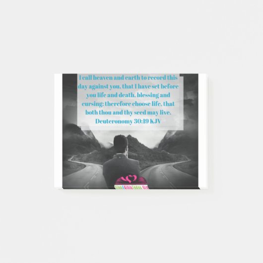 Deuteronomie 30:19 KJV Post-it® Notes (Voorkant)