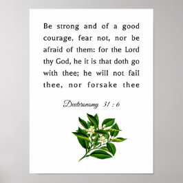 Deuteronomie 31 : 6 poster