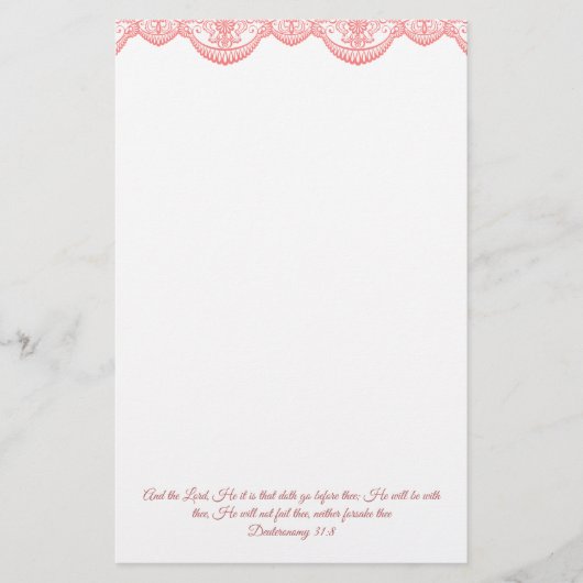 Deuteronomie 31:8 briefpapier (Voorkant)