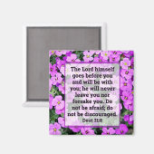 Deuteronomie 31:8 Magnet Magneet (Voorkant / Achterkant)