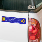 Deuteronomie 4:29 Joodse Torah Bumpersticker (Op Truck)