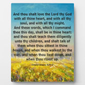 Deuteronomie 6:5-7 fotoplaat (Voorkant)
