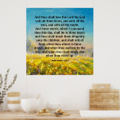 Deuteronomie 6:5-7 poster (Keuken)