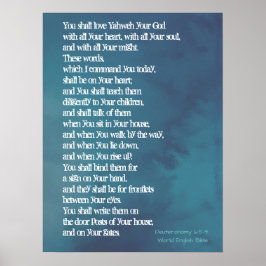 Deuteronomie 6:5-9 - Prioriteiten Poster
