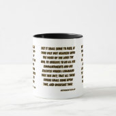 Deuteronomium 28:15 KJV Bijbel Verse tweekleurig Mok (Midden)