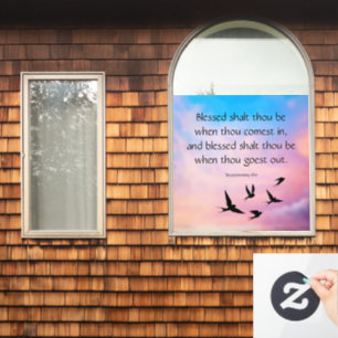 Deuteronomium 28:6 raamsticker