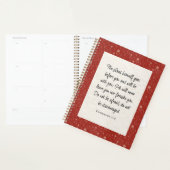 Deuteronomium 31:8 Bijbelvers Afbeelding Planner (Display)