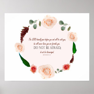 Deuteronomium 31:8 De Heer gaat voor u uit Poster