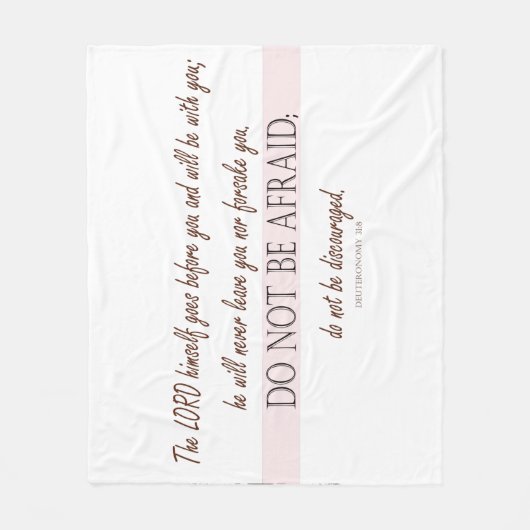 Deuteronomium 31 fleece deken (Voorkant)