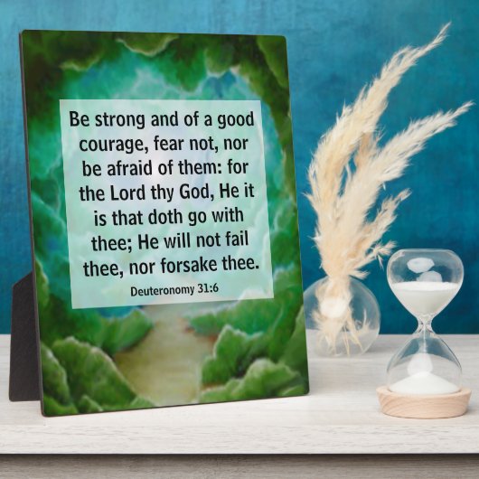 Deuteronomy 31:6   fotoplaat (Zijkant)