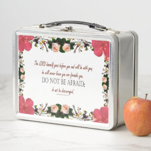 Deuteronomy 31, Do not be afraid, Red Floral