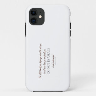 Deuteronomy 31 Wees Niet Bang, Bloemrijke Randen iPhone 11 Hoesje