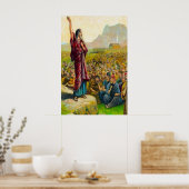 Deuteronomy 6:1-9 Love and Obey God poster (Cuisine)