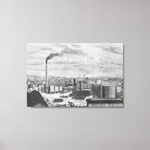 Deutsch Company, de fabriek in Rouen Canvas Afdruk