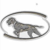 Deutsch Drahthaar, Beste pistool hond Sticker (Voorkant)