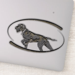 Deutsch Drahthaar, Beste pistool hond Sticker