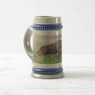 Deutsch Drahthaar Bierpul