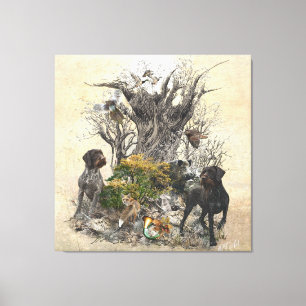 Deutsch Drahthaar Canvas Afdruk
