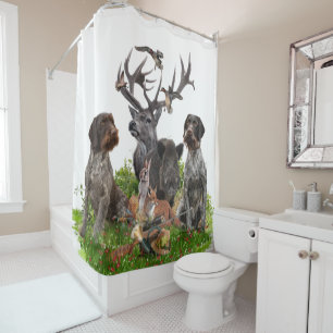 Deutsch Drahthaar (GWP) Shower Curtain Douchegordijn
