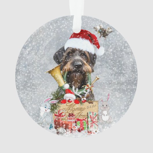 Deutsch Drahthaar, Joyeux Noël ! (dos)