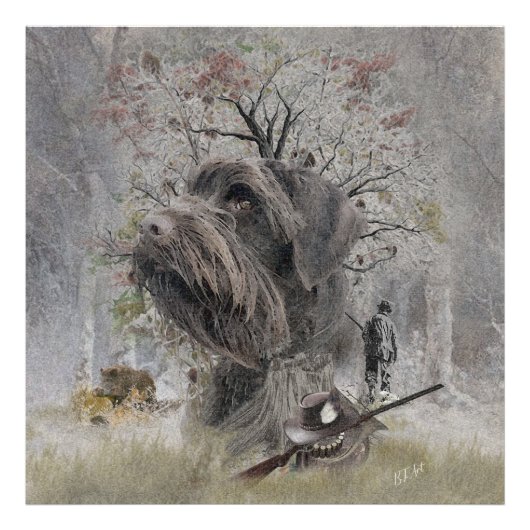 Deutsch Drahthaar Photo Print Foto Afdruk (Voorkant)