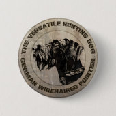 Deutsch Drahthaar Ronde Button 5,7 Cm (Voorkant)