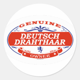 Deutsch Drahthaar Ronde Sticker